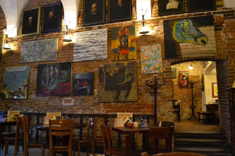 Pid Klepsydroyu cafe in Lviv