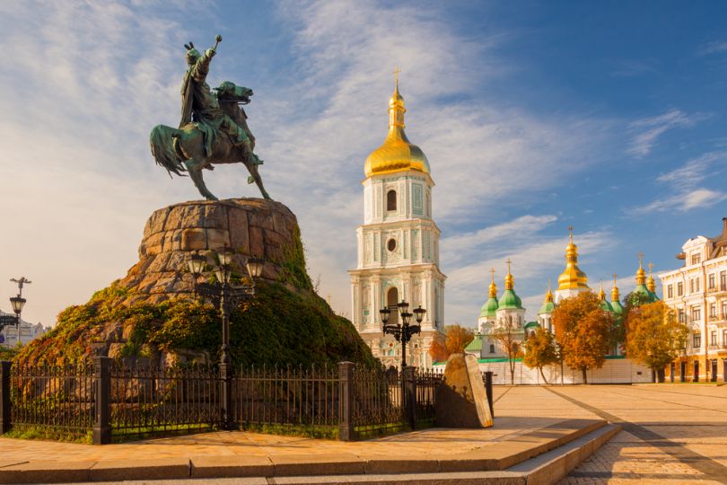 Bohdan Khmelnytskyi monument in Kyiv