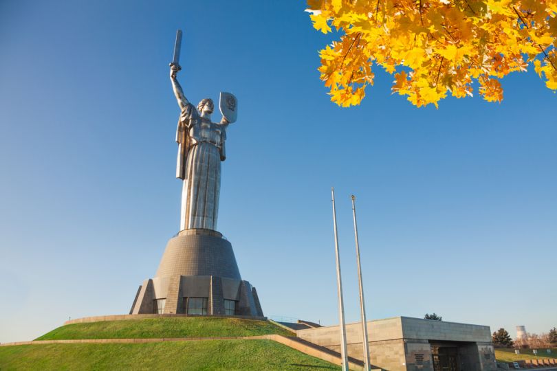 the Motherland Monument in Kyiv