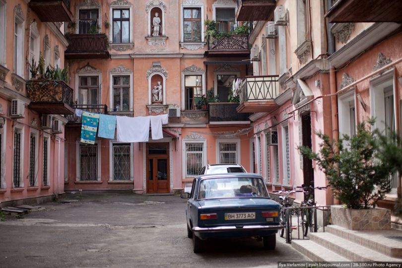 Typical Odesa courtyard