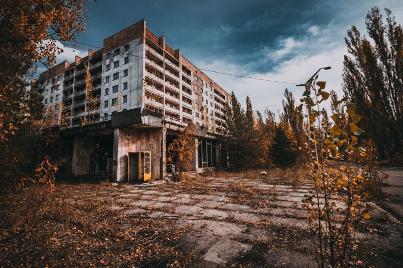 building in chornobyl
