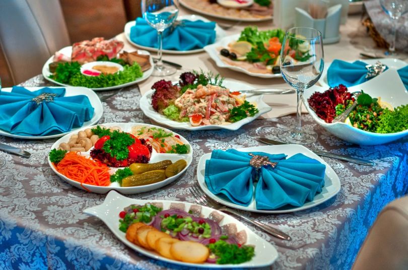 lebanese dishes on table