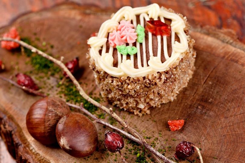 kyiv cake with chestnut