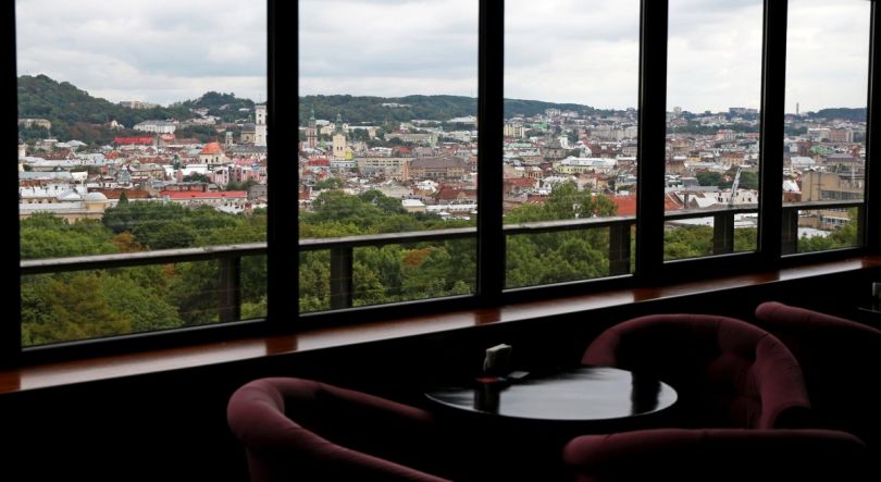 Panorama Bar in the Dniester Hotel in Lviv