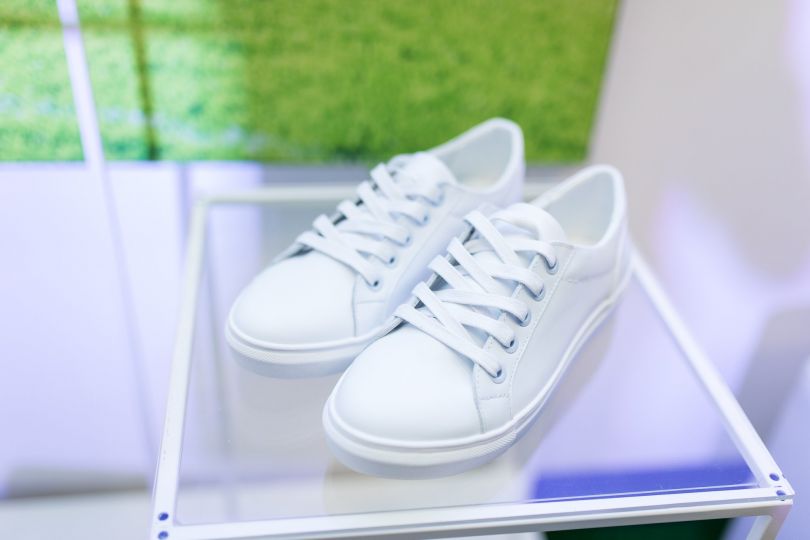 white sneakers