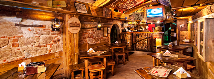 Interior of the iconic Lviv cafe Kryivka