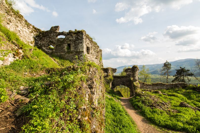 remains of old castle