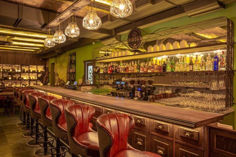 Old interior bar in Kyiv