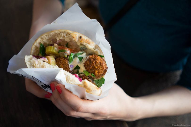 Falafel in pita