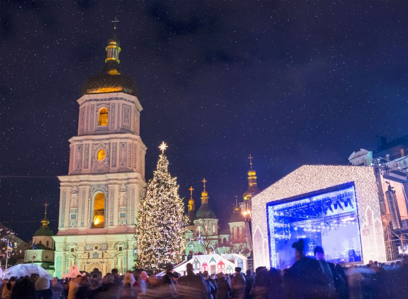 Christmas celebration in Kyiv
