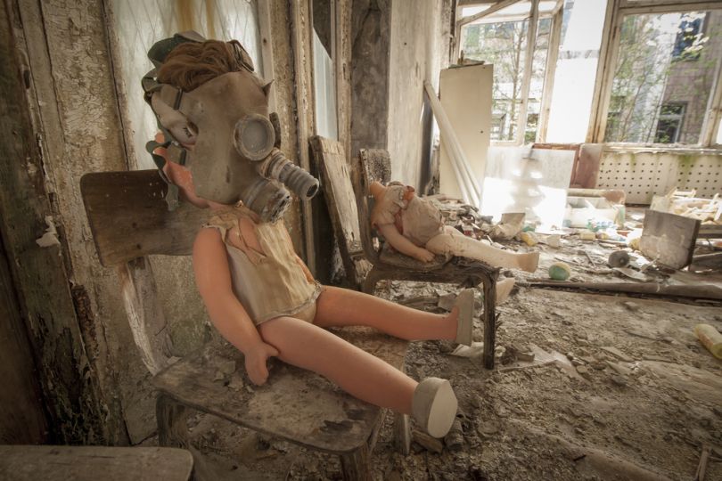Abandoned doll in Chernobyl
