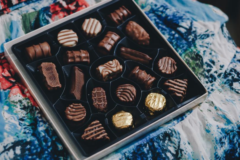 box of chocolate candies