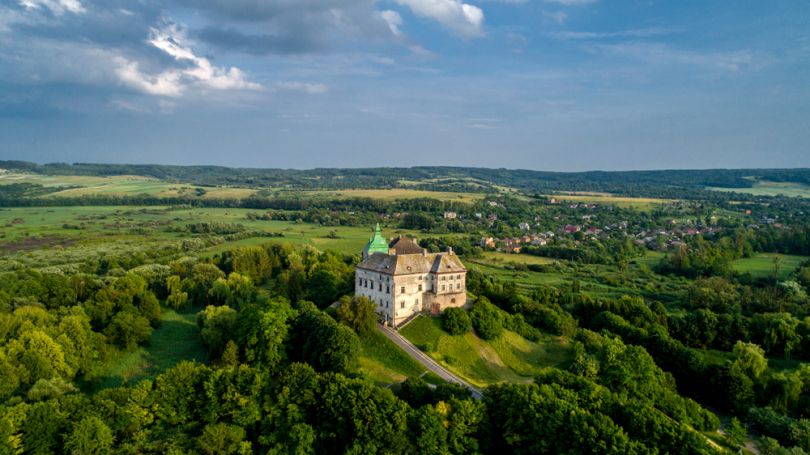 view over olesko castle