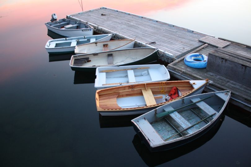 boats on lake near pierce