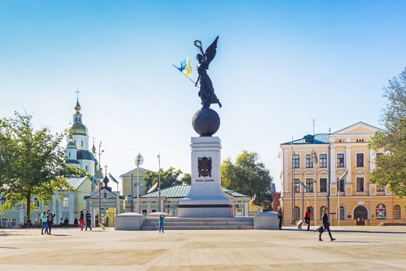 Constitution Square in Kharkiv
