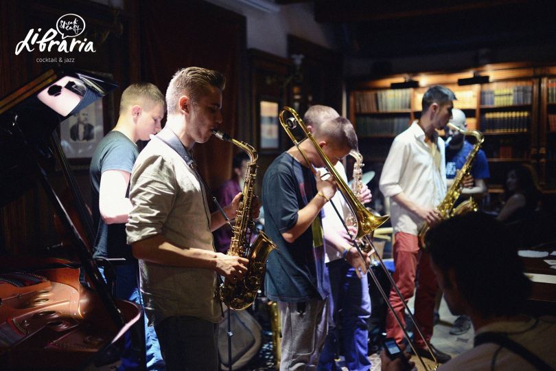 men playing in a speakeasy