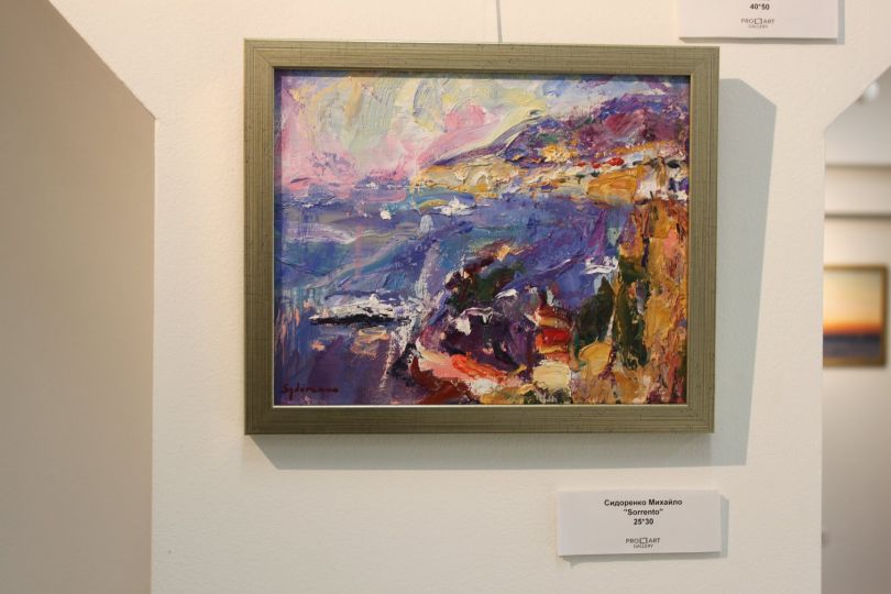 sea view painting in the gallery