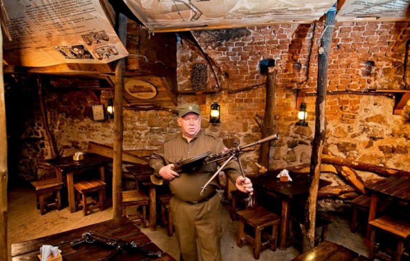 Man in Kryivka in Lviv