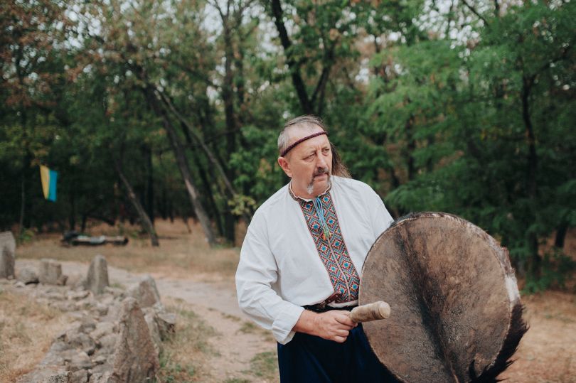 Cossack in national attire