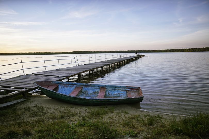 Boat in Shatsky lakes