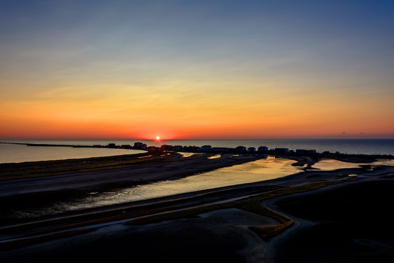 Sunset in Kurortne in Odesa