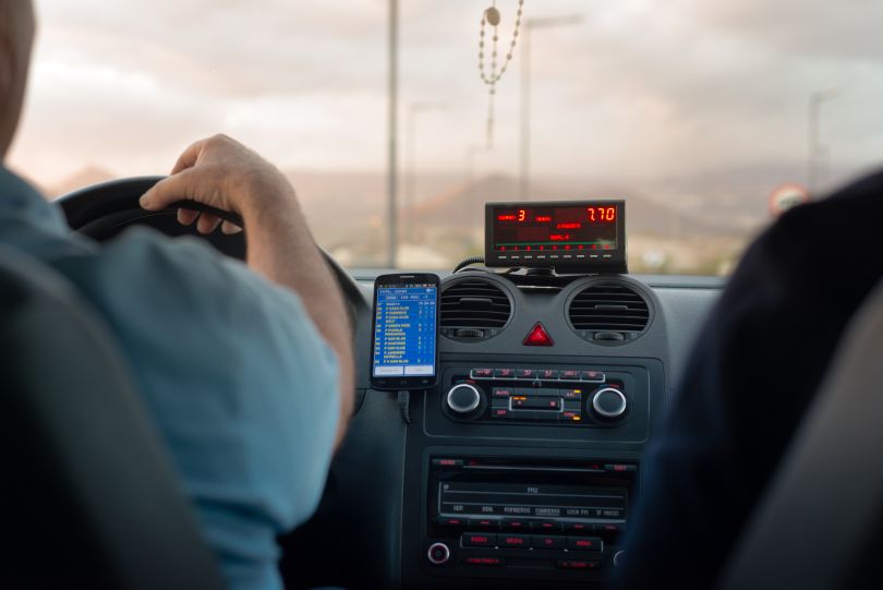 Driving a cab in Kyiv